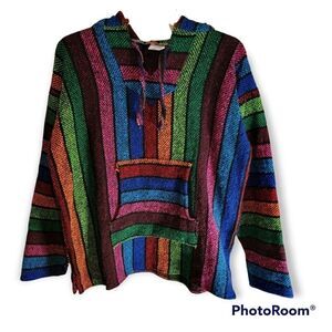 Vel-Mex Rainbow Boho Drug Rug Size Medium